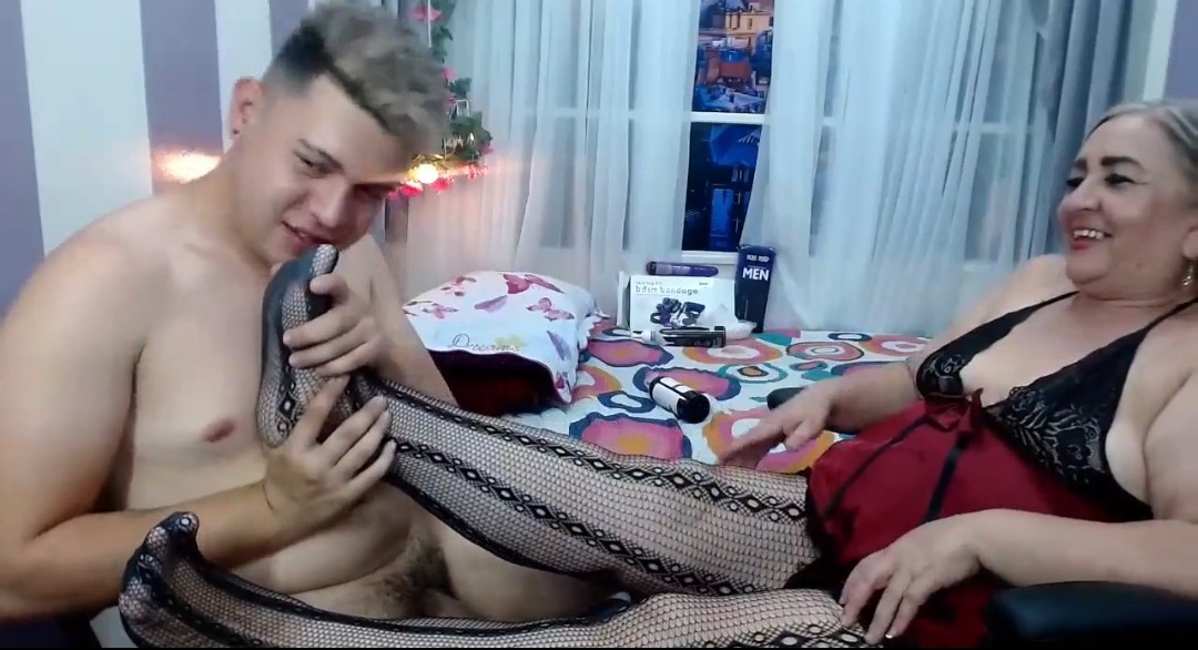 Real mom and son live incest on webcam