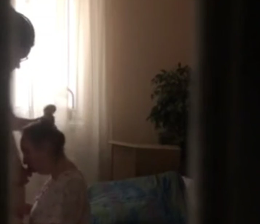 The first time she fucks her son without knowing he’s secretly filming her