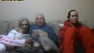 Yes, those are her parents… Mom and dad making some money with their webcam while daughter just sits there