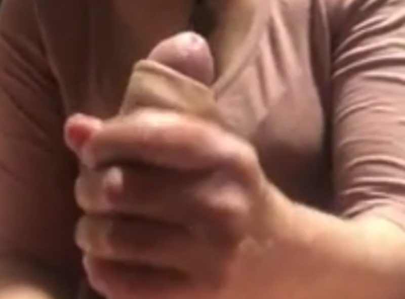 I film my mom masturbating to my big dick, she didn’t expect me to have a huge dick